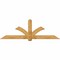 Ekena Millwork Redmond Rough Sawn Timber Gable Bracket, Western Red Cedar, 96"W x 32"H x 4"D x 6"F, 8/12 Pitch GBW096X32X0406RED00RWR - alternate 1
